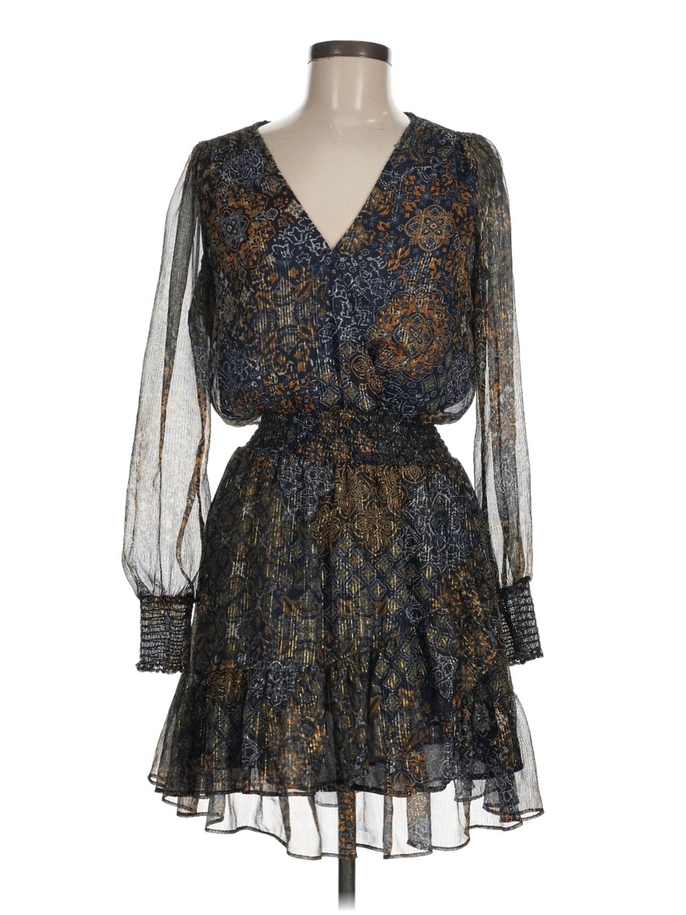Stunning Michael Kors Metallic Medallion Print Dress